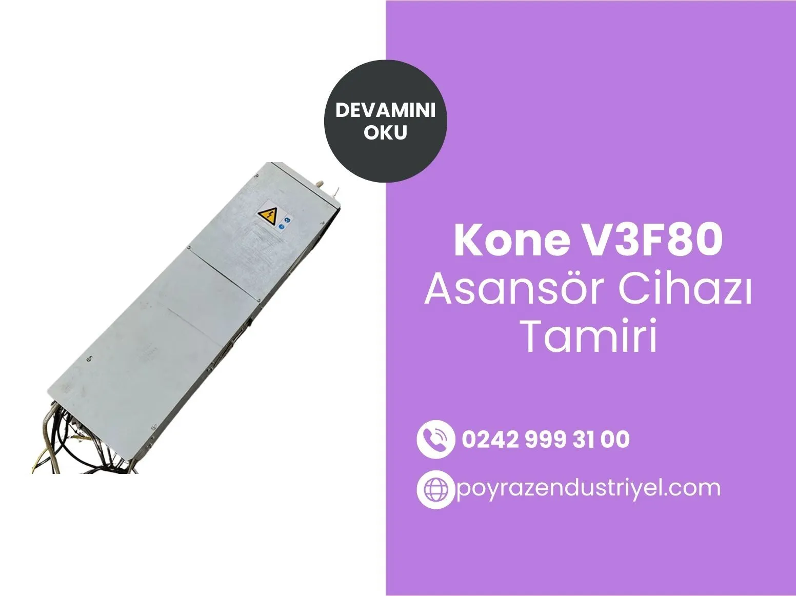 Kone V3f80 Asansör Cihazı Tamiri
